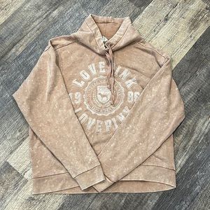 Faded style nude loose necked sweatshirt